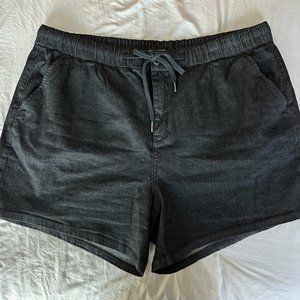 Black Denim Shorts